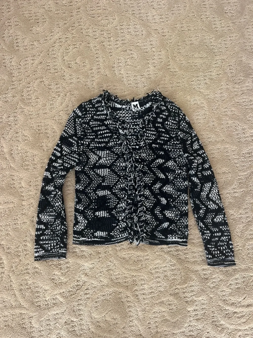 M Missoni Black & White Knit Dress and cardigan set Size IT 42 US 6 - Picture 10 of 15